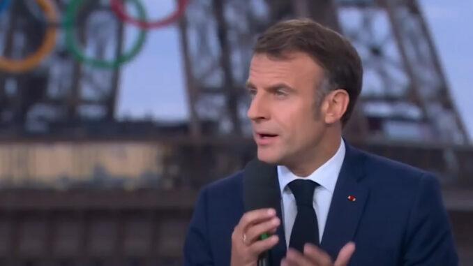 Emmanuel Macron, président de la République française, à Paris le 23/07/2024 ©FranceTélévisions