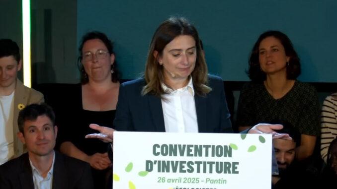 Marine Tondelier, Secrétaire nationale des Écologistes, le 26/04/2025 ©PurePolitique