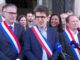 (Au centre) Mathieu Hanotin, maire PS de Saint-Denis, le 22/09/2025 ©PurePolitique