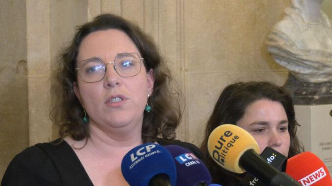 Cyrielle Chatelain, présidente du groupe "Écologiste et social" à l'Assemblée nationale, le 09/12/2025 ©PurePolitique