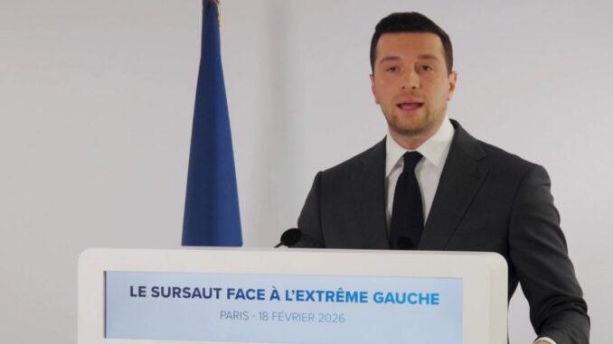 Jordan Bardella, député européen et président du Rassemblement national, le 18/02/2026 ©PurePolitique