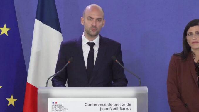 Jean-Noël Barrot, ministre de l'Europe et des Affaires étrangères, le 02/03/2026 ©Gouvernement