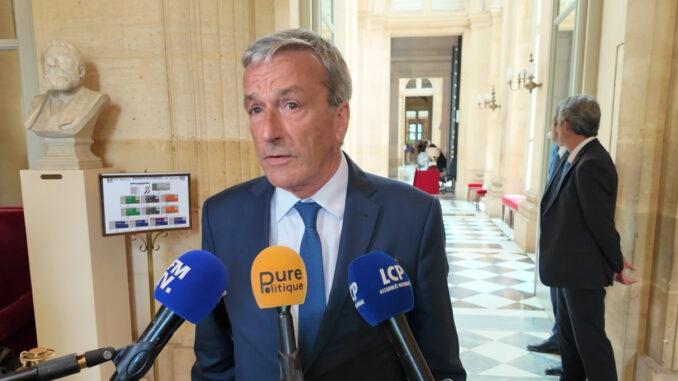 Philippe Vigier, député "Les Démocrates" et rapporteur de la proposition de loi sur l'aide à mourir, le 15/07/2026 ©PurePolitique